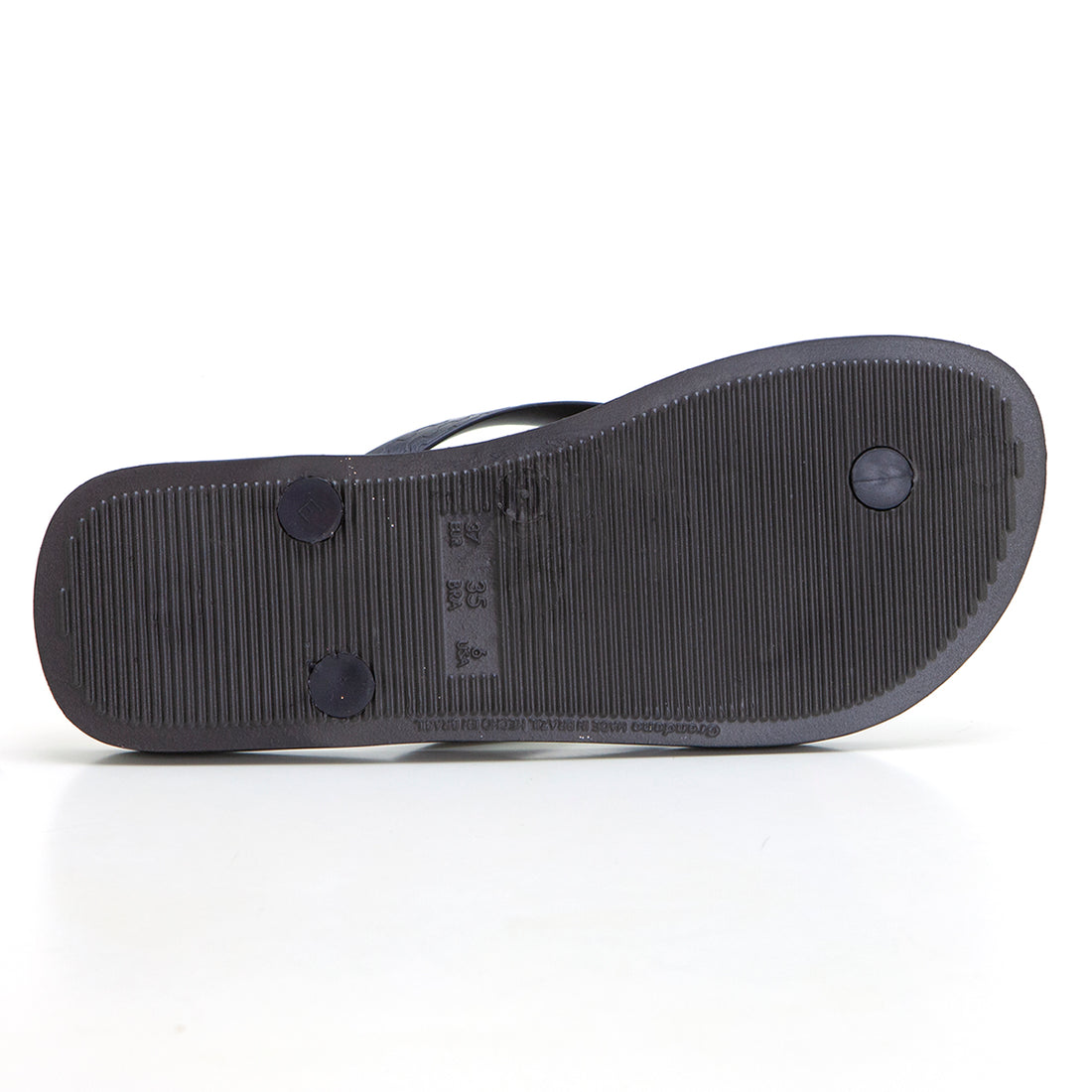 Ipanema 83582 Chancla de dedo baño rayas negro.