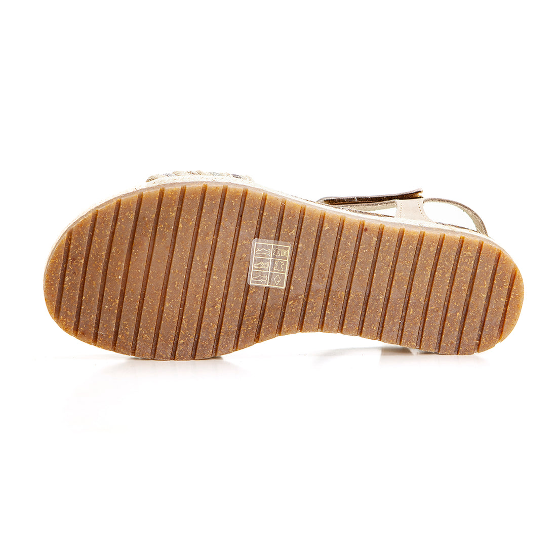 Inter Bios 2211 Sandalia bio plana bandas beig.