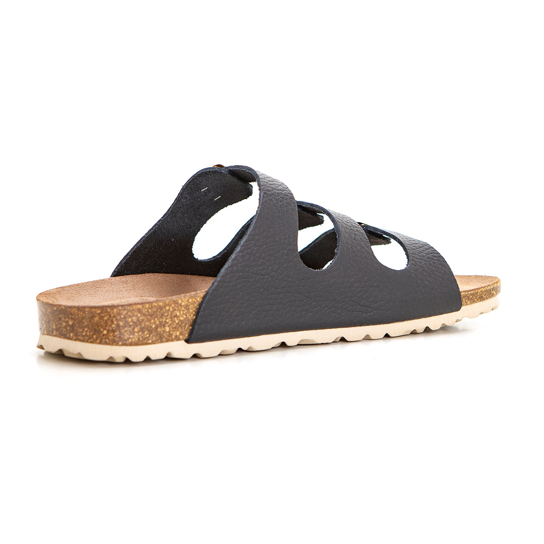 Inter-Bios 7231 Sandalia zueco3 hebillas negro.