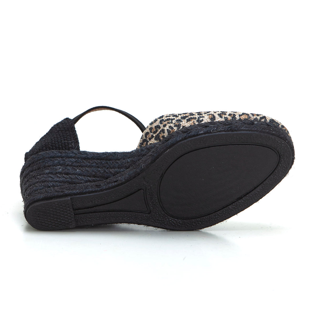 Cabrera 87-5 Alpargata de cuña leopardo.