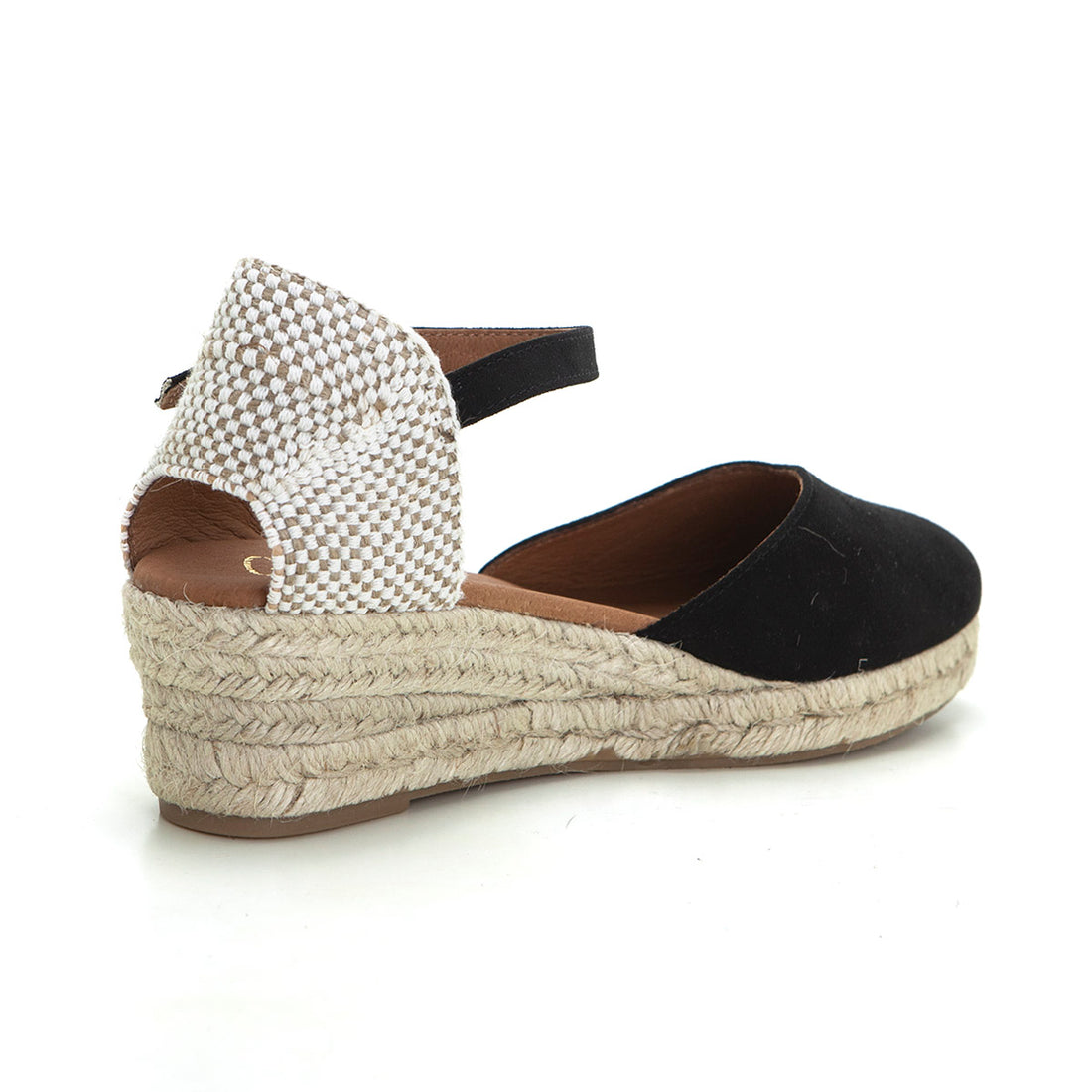 Cabrera 52-3 Alpargata de cuña negro.