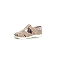 Vulladi 5170-084 Sandalia cerrada de lona taupe