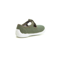 Ladi 7775-558 Zapatilla de lona tipo sandalia boba kaki