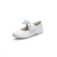 Vulladi 6406 Zapatilla mercedes niña lazo plata