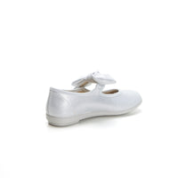 Vulladi 6406 Zapatilla mercedes niña lazo plata