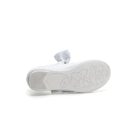 Vulladi 6406 Zapatilla mercedes niña lazo plata