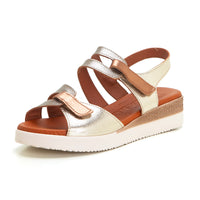 Jordana 681-2489 Sandalia con velcros combinada.