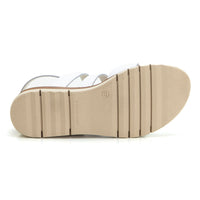 Jordana 681-ZETA Sandalia con velcros blanco.