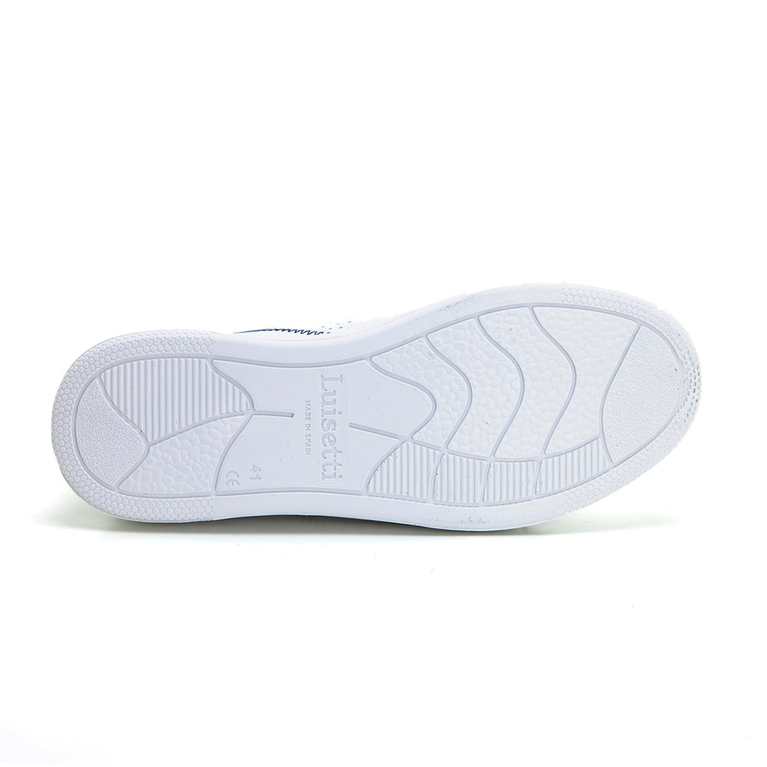 Luisetti 39000NA Zapatilla clásica de piel blanco.