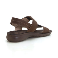 Luisetti 34110GS Sandalia velcros de piel café.