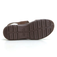 Luisetti 34110GS Sandalia velcros de piel café.