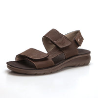 Luisetti 34110GS Sandalia velcros de piel café.