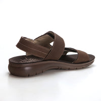 Luisetti 34110GS Sandalia velcros de piel café.