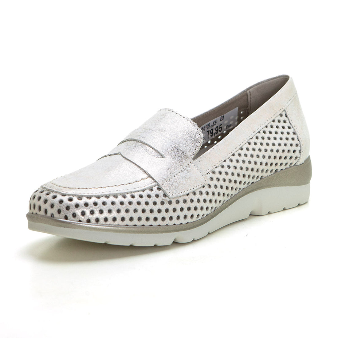 Pitillos 10321 Mocasín calado oro.