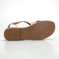 Studio Scarpe 34639 Sandalia plana tiras combinadas rosé.