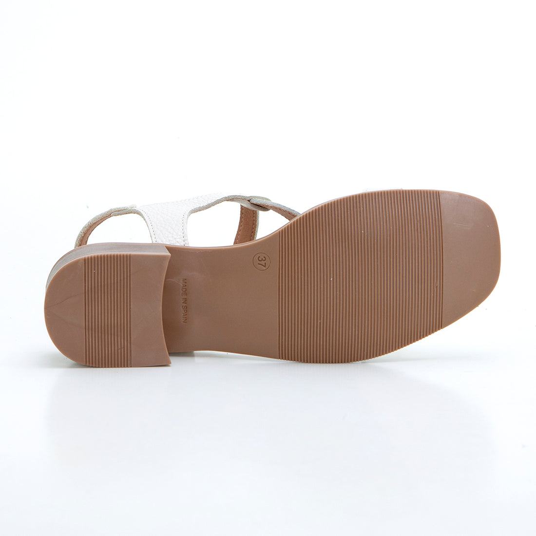 Oh my Sandals 5607 Sandalia tacón bajo bucles hielo.