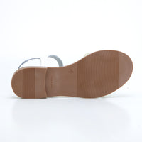 Oh my Sandals 5574 Sandalia plana tiras multicolor blanco.