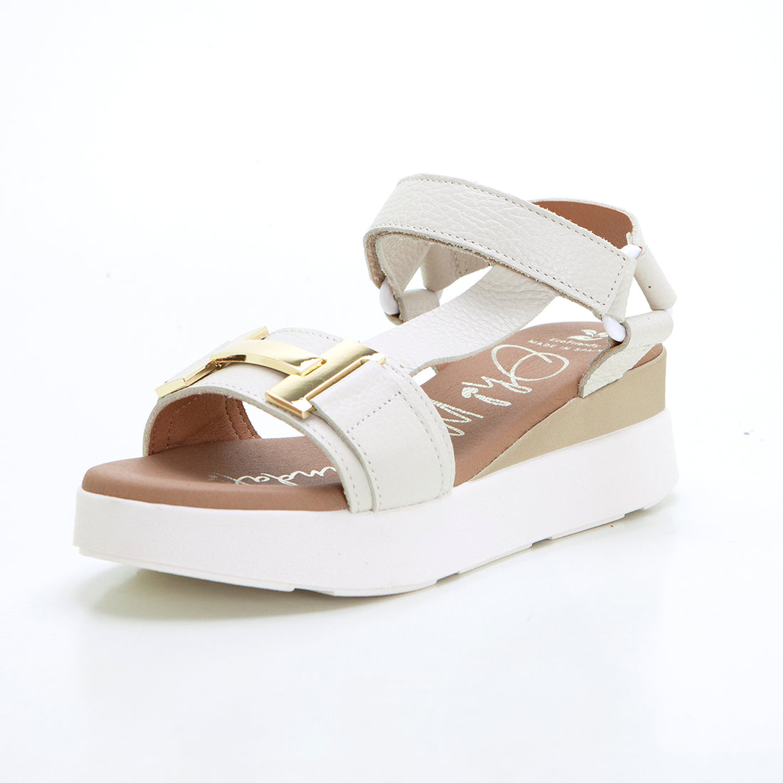 Oh my Sandals 5671 Sandalia de cuña y plataforma california hielo.