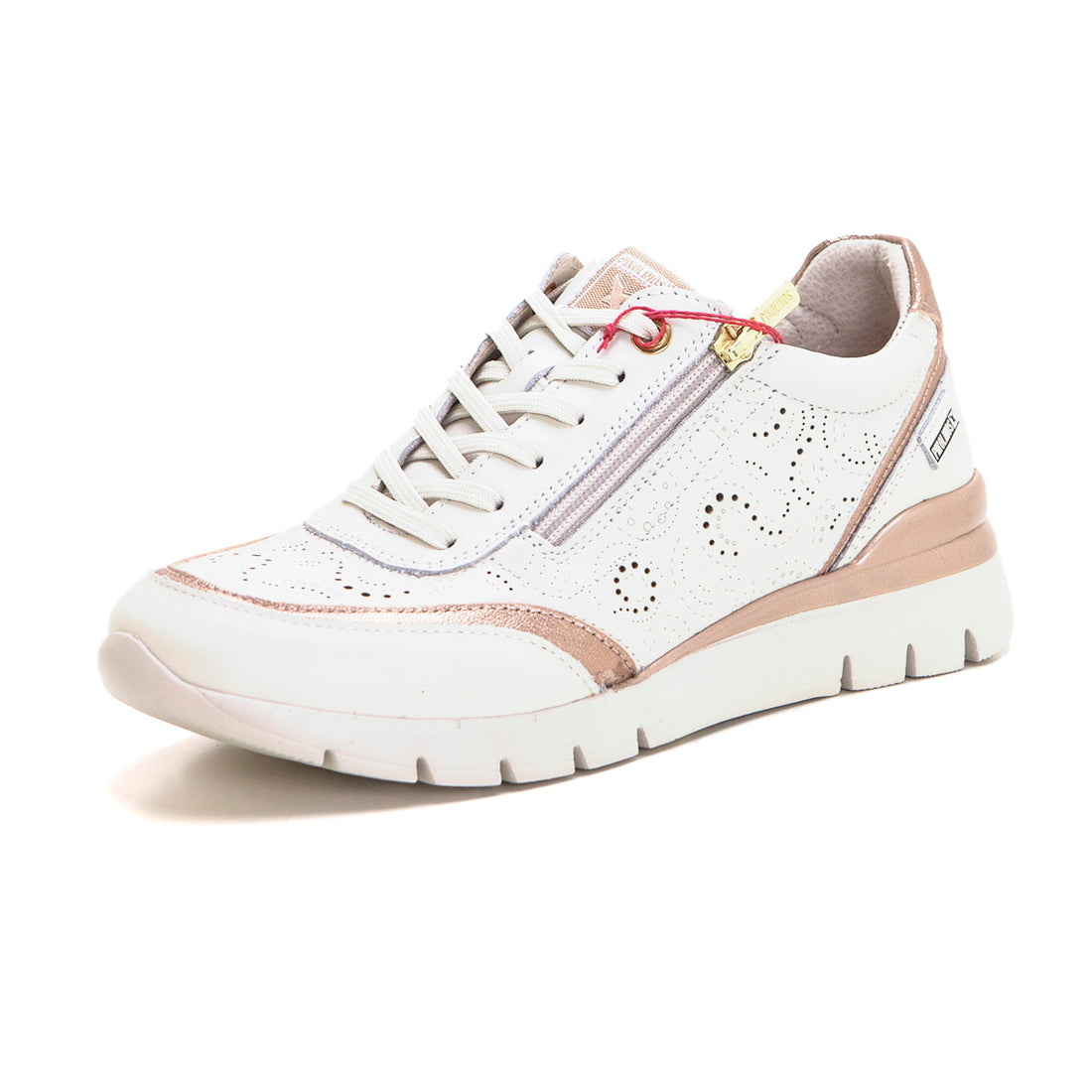 Pikolinos 0705C Deportivo casual mujer cremallera nata.