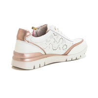 Pikolinos 0705C Deportivo casual mujer cremallera nata.