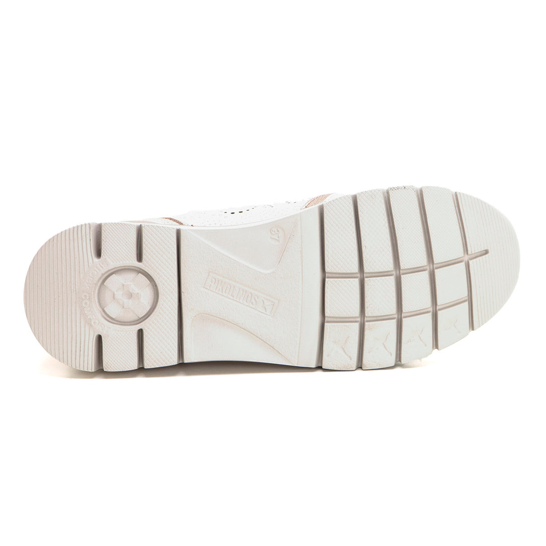 Pikolinos 0705C Deportivo casual mujer cremallera nata.