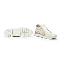 Pikolinos 0705C Deportivo casual mujer cremallera nata.