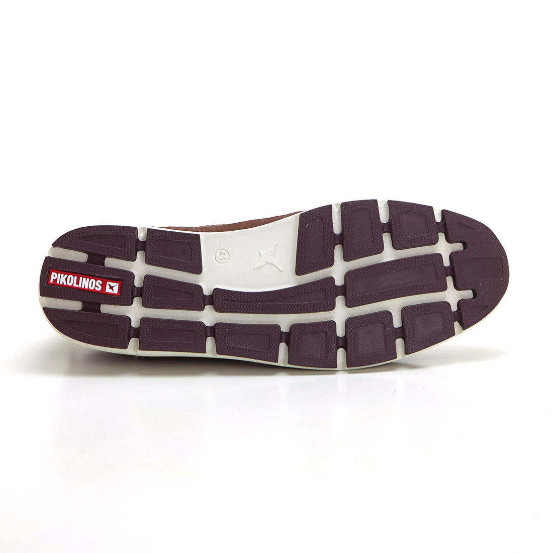 Pikolinos 6736Deportivo hombre calado con elásticos brandy.