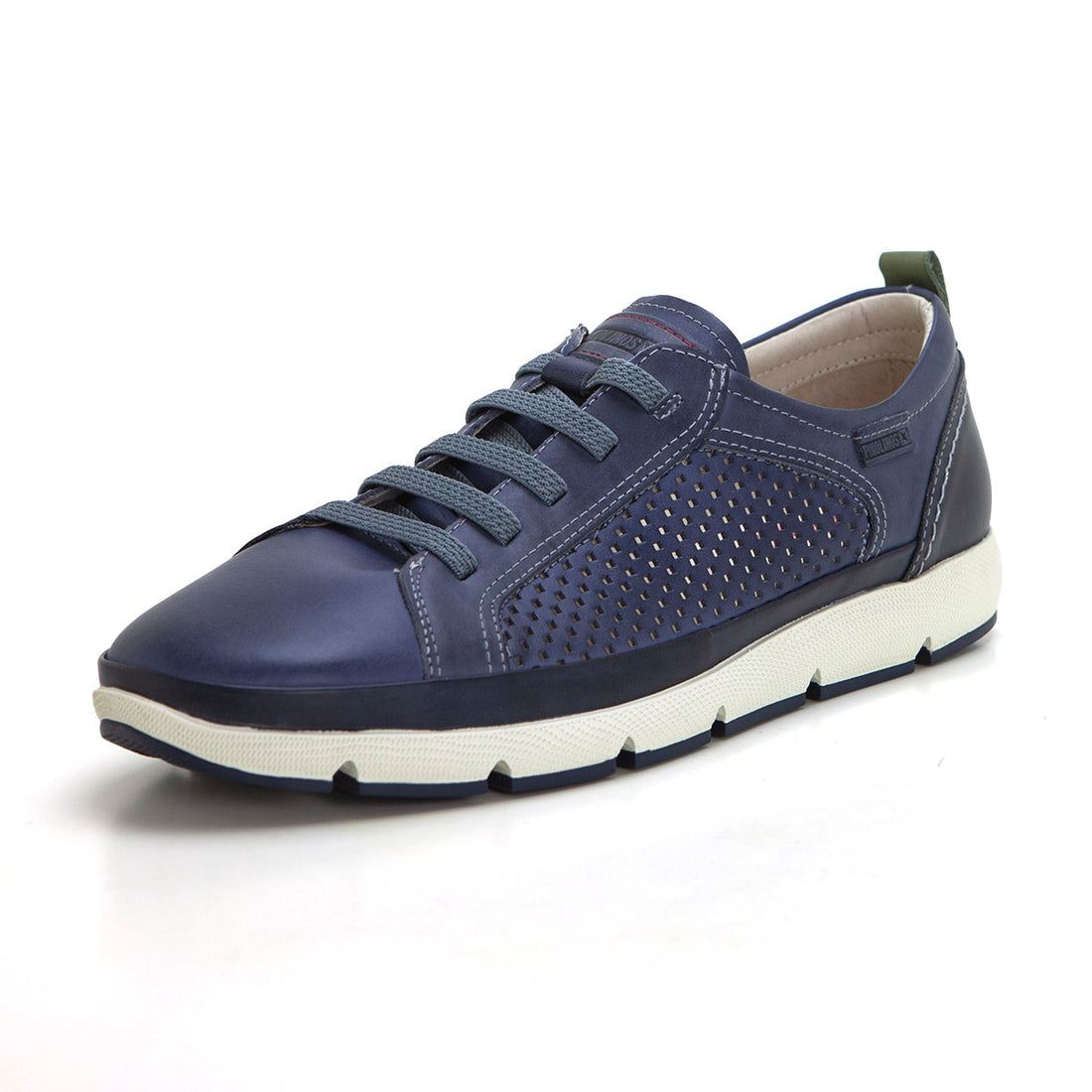 Pikolinos 6736 Deportivo hombre calado con elásticos azul