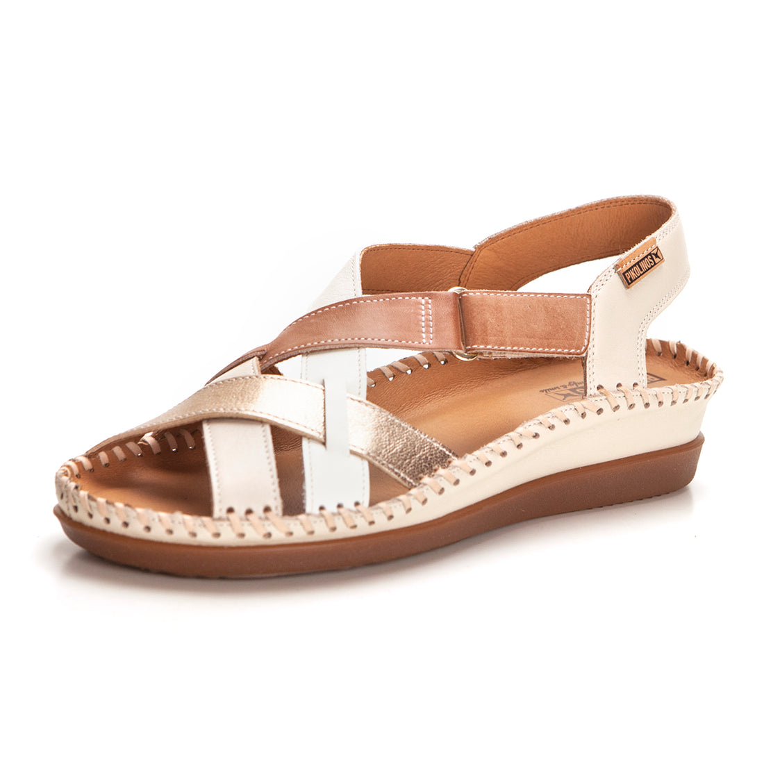 PIKOLINOS W8K-0741C2 Sandalia de cuña baja marfil