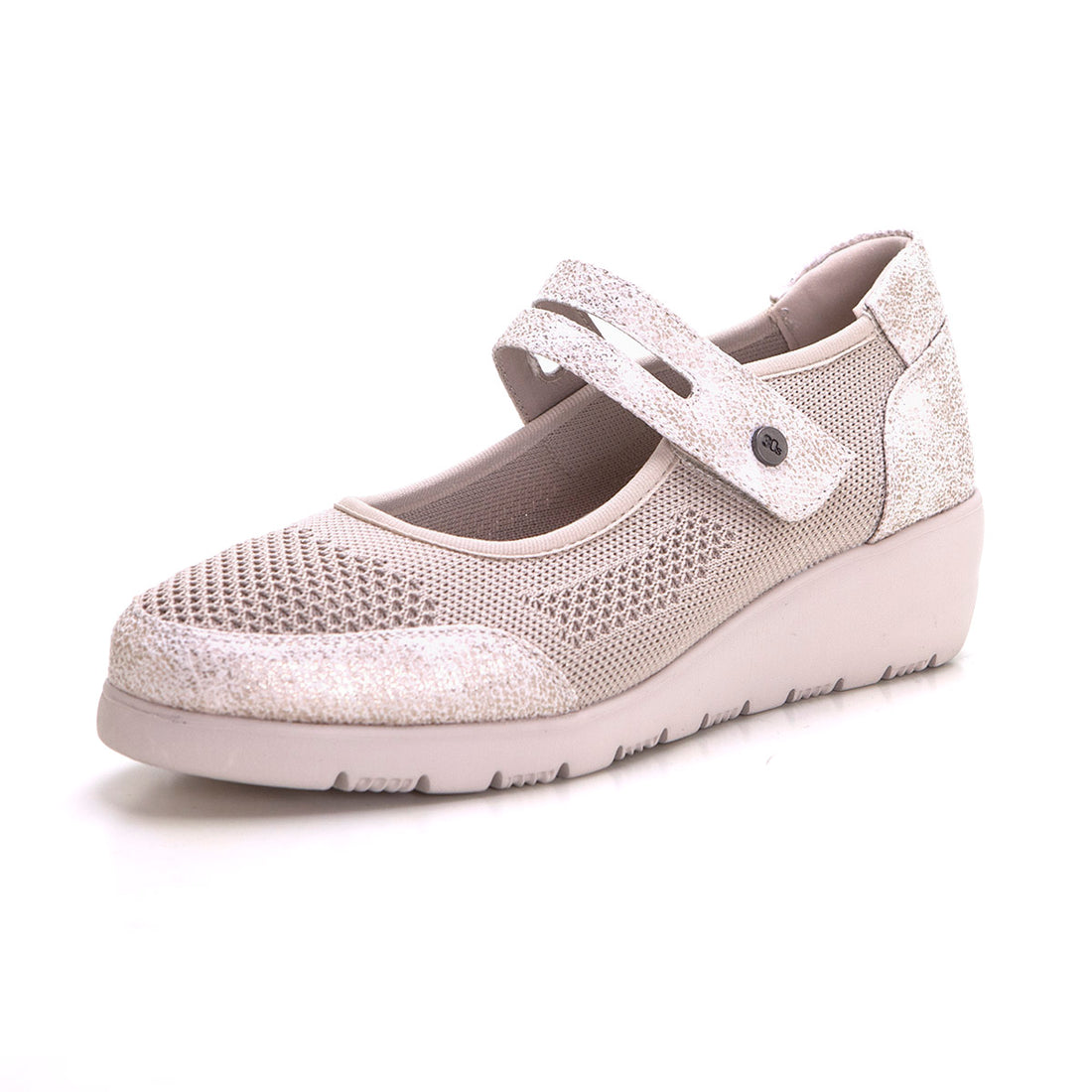 Treintas L4351 Zapato mercedes cuña baja beig.