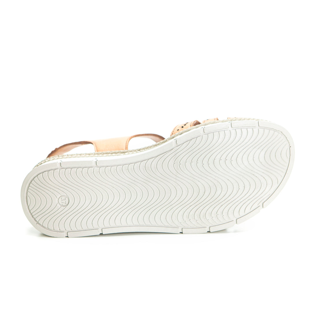 Treintas L1008 Sandalia confort calado cuero.