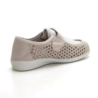 DOCTOR CUTILLAS 10001 Zapatilla confort calada platino.