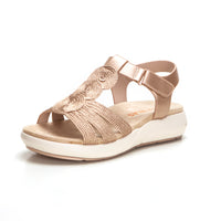 Doctor Cutillas 31402 Sandalia plataforma circulos bronce