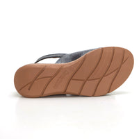 Paula Urban 24-728 Sandalia con plataforma 2 tiras negro.