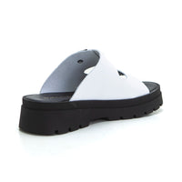 Patricia Miller 6602 Zueco 2 hebillas plataforma blanco.