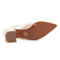 Patricia Miller 5532F Zapato de salón destalonado champagne.