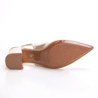 Patricia Miller 5532F Zapato de salón destalonado champagne.