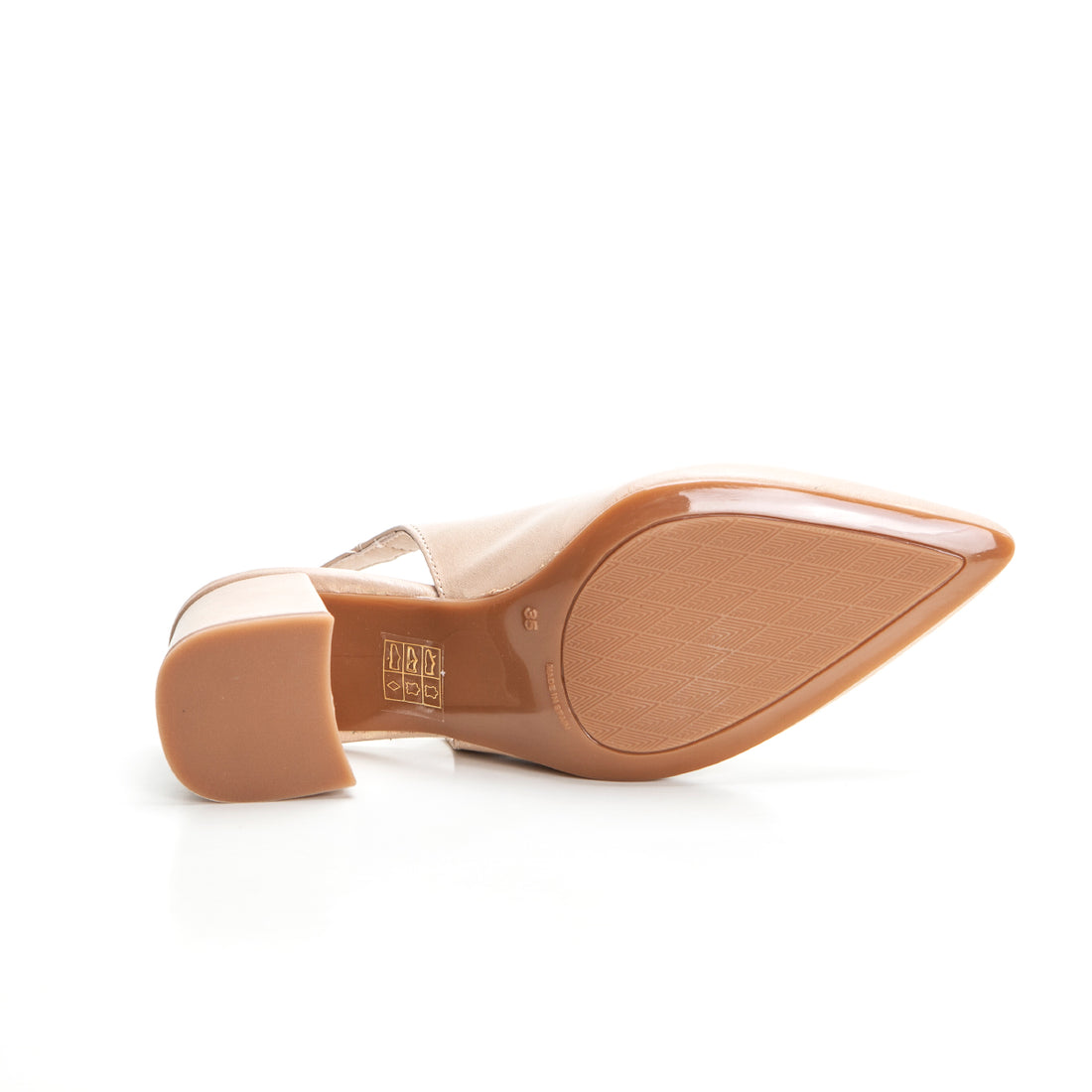 Patricia Miller 5532F Zapato de salón destalonado nude.