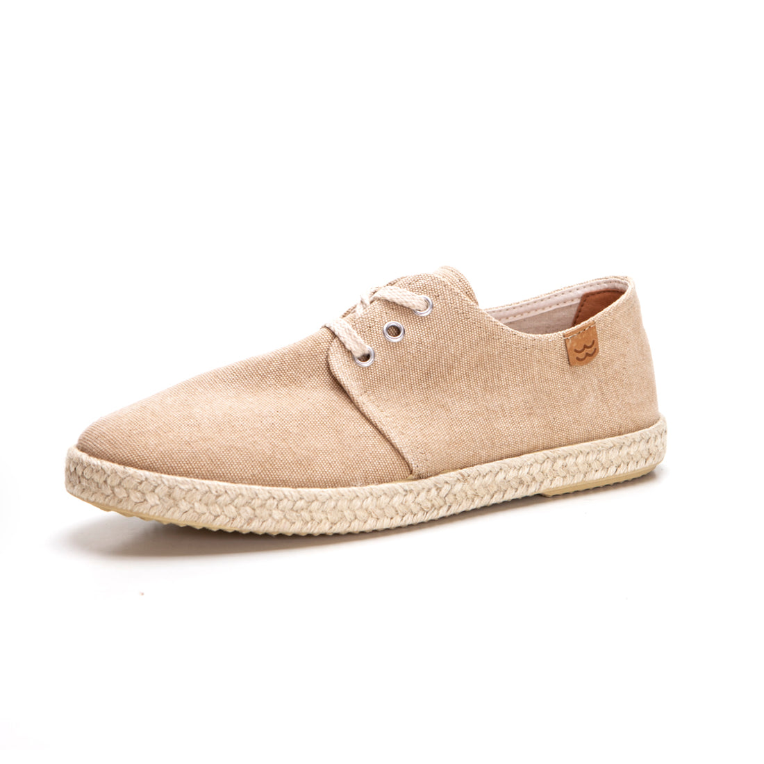 Calzamur 50041 Zapatilla cordones de lona beig.