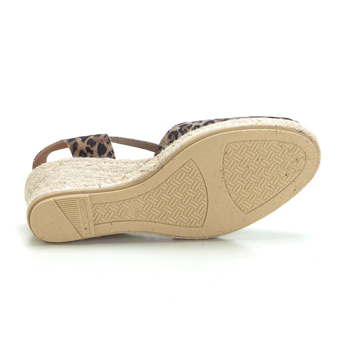Mediterrania 20291-5019 Alpargata de cuña elástico leopardo.