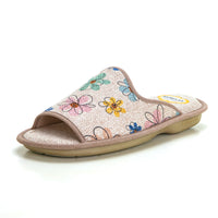 Bio Relax 4018 Zapatilla de estar por casa estampado beig.