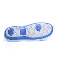 Bio Relax 4095 Zapatilla de estar por casa de rizo indigo.