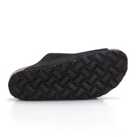 Yokono Jerba 700 Sandalia plana zueco pala 2 hebillas negro.