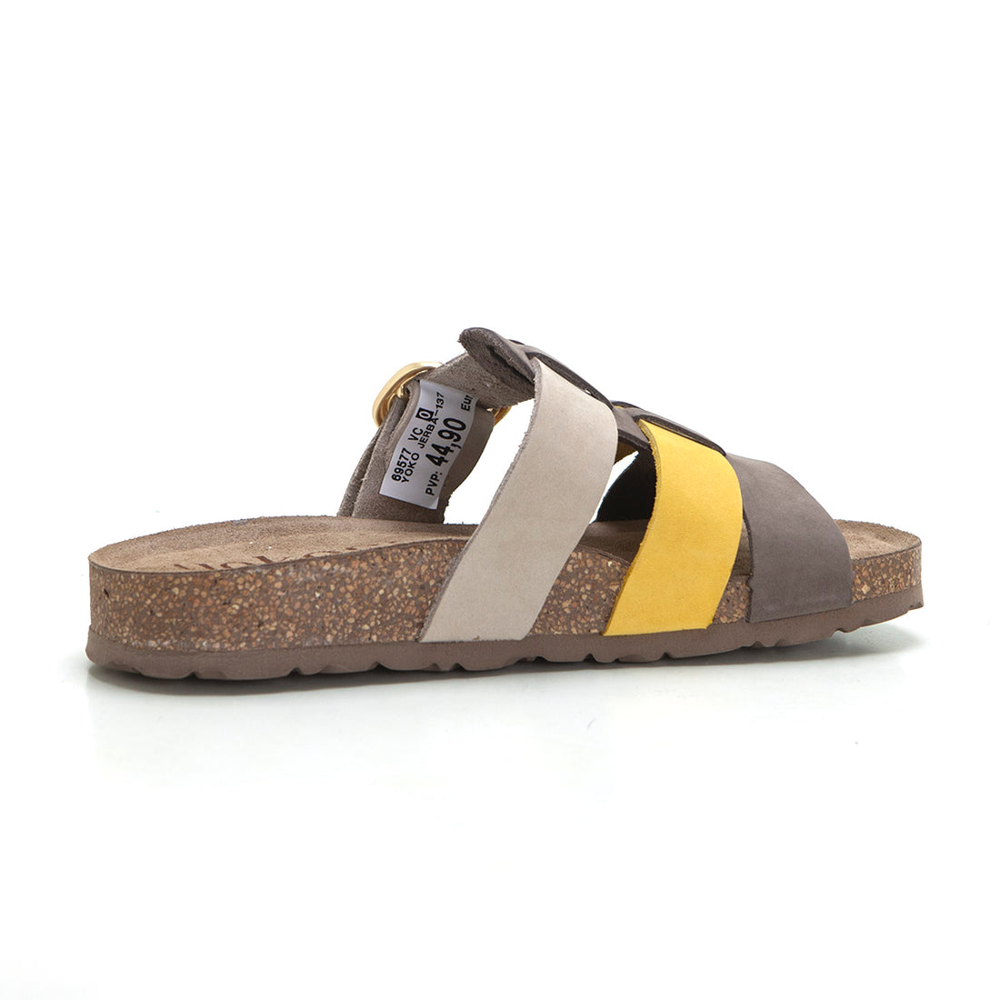 Yokono Jerba 137 Sandalia destalonada bandas multicolor.