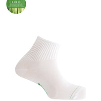 Punto Blanco 7498100 Calcetines de bambú y viscosa con puño canalé blancos