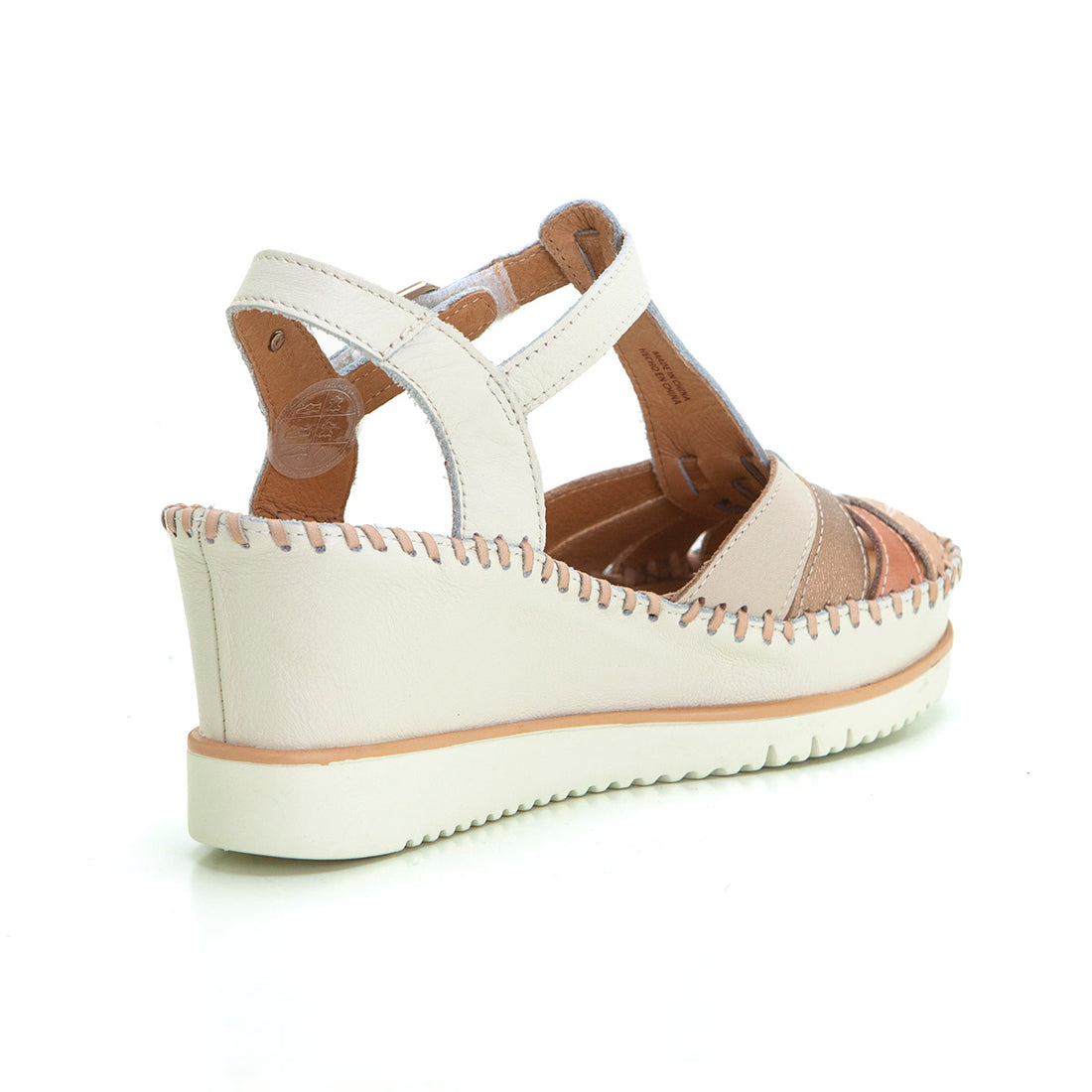 Pikolinos 1836C1 Deportivo casual mujer elásticos nata.