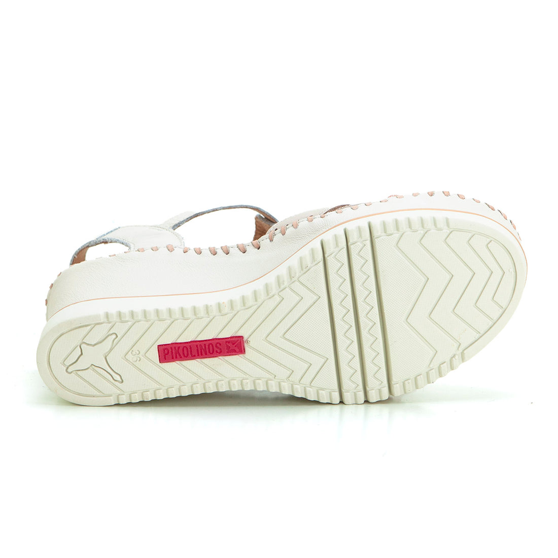 Pikolinos 1836C1 Deportivo casual mujer elásticos nata.