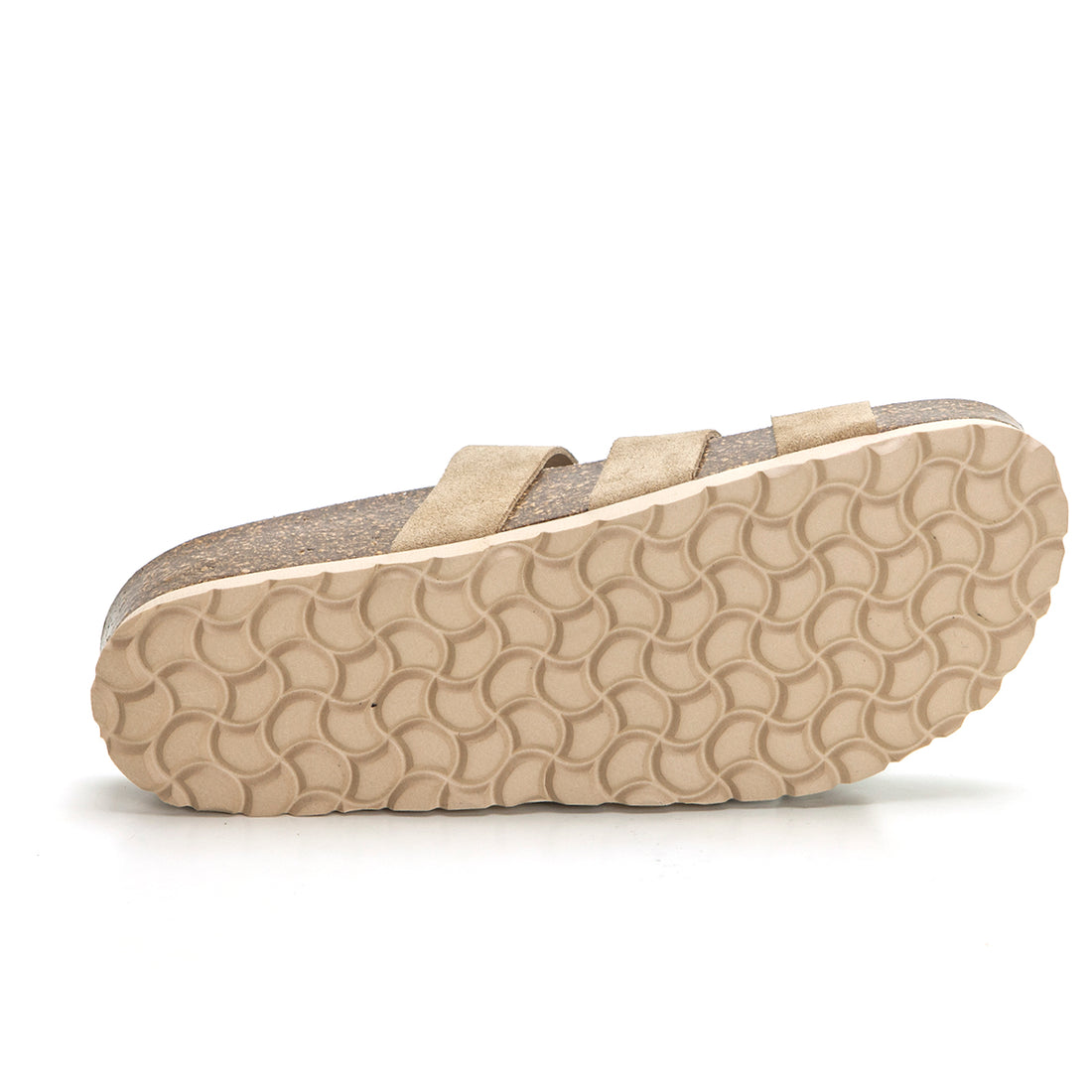 Veinte Lina Sandalia bio destalonada 3 hebillas taupe.