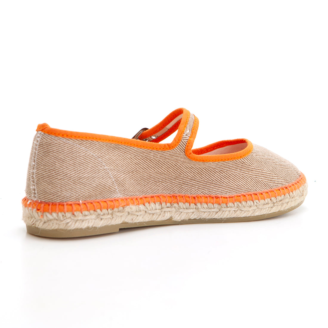 Su Yute 431 Alpargata tipo mercedes lona cuero.