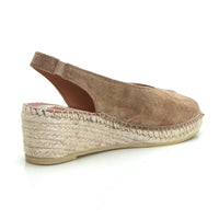 Viguera 2200 Alpargata Peep Toes de cuña baja whiski.